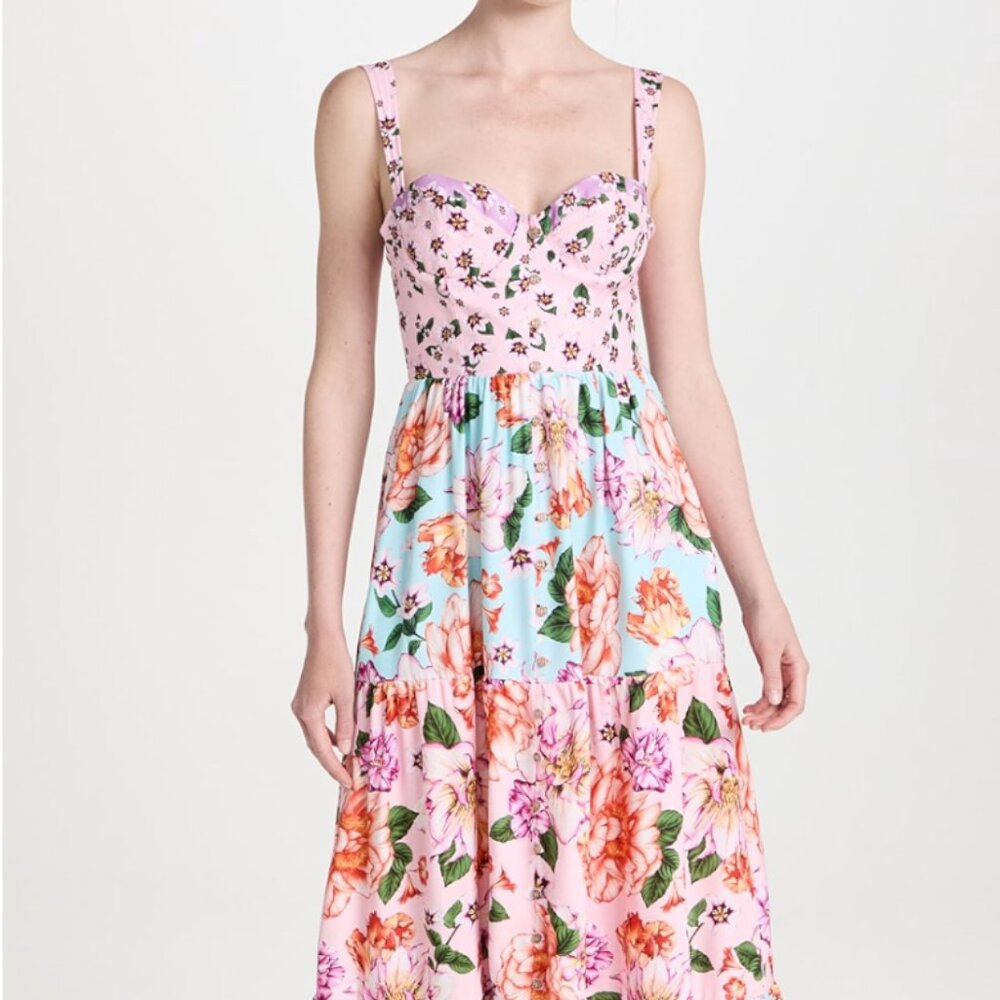 Agua Bendita Women’s Alani Floral Maxi Dress, Size S, NWT